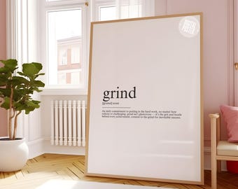 Definición de rutina / Regalos para emprendedores / Arte inspirador / Decoración motivacional / Arte mural para la oficina en casa / Decoración de oficina / Descarga digital