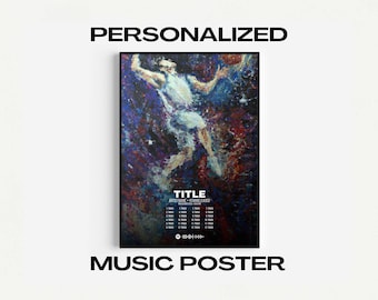 Personalized Album Cover Poster - Custom Digital Music Poster - Album Poster - Personalized Album Print, Album Art, Digital Product