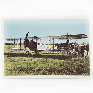 Réplica de sello postal canadiense vintage de 1918, sin usar - Primer servicio de correo aéreo de Toronto a Ottawa