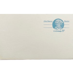 Vintage 1971 John Hanson 6c Bunch USA Antwort Postkarte - UX64 - Unbenutzt