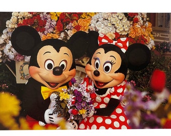 Vintage 1996 Micky und Minnie Maus - Disney Wold Charakter Postkarten - Walt Disney Produktionen - Gebraucht