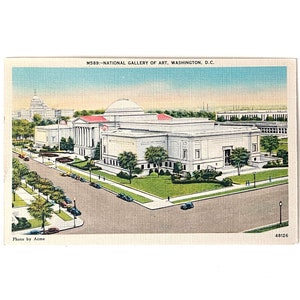Cartão postal vintage de 1943 de Washington DC para Eugene, OR com a indústria - Agricultura para Defesa Selo de 1 centavo da Estátua da Liberdade