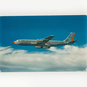 Vintage American Fluglinien 707 Jet Flaggschiff - Luftfahrt Geschichte - Unbenutzte Karte