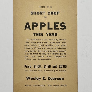 1920er Jahre grün One Cent jefferson US Post Antwortkarte Briefpapier Äpfel Werbe Postkarte
