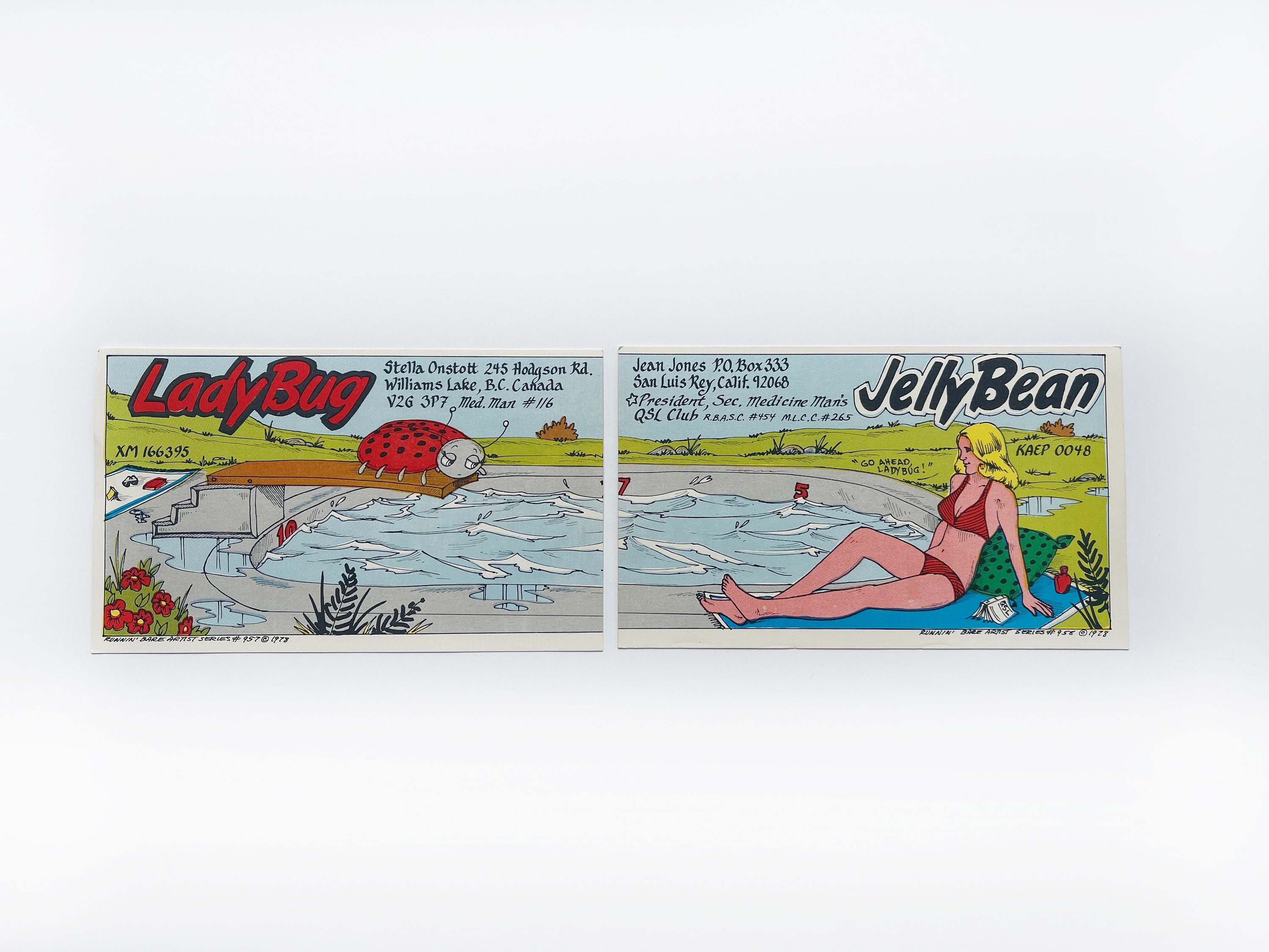 rare qsl cards from 1978-79 ham radio era All Things Wireless & Letterpress: