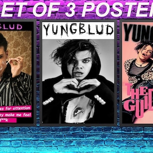 Yungblud posters set of 3 A4 size