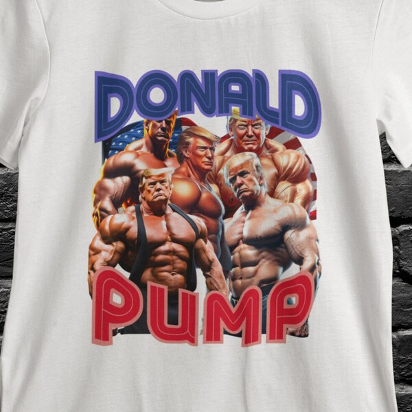 TRUMP FUNNY TEE, Gym Clothes, Gift T Shirt Meme Election Shirt For Gym Rat,Donald Trump Gym,Tren Hard For Bodybuilder, humor pump cover