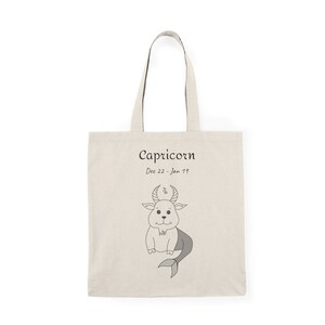 Capricorn Sea Goat - Canvas Tote Bag