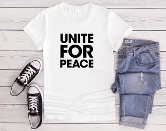 Camiseta "Unidos pela Paz": Camiseta com Declaração Política