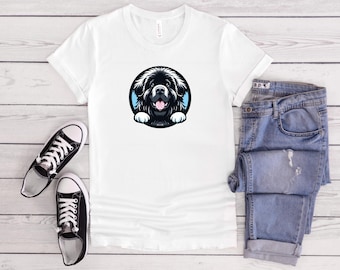 Newfoundland Dog Graphic Tee, Dog Lover Unisex T-Shirt