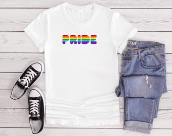 LGBTQ Pride T-shirt: Colorful Love Is Love Unisex Tee