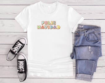 Gingerbread Feliz Navidad T-Shirt: Holiday Graphic Tee