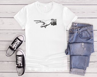 Finger Pull Anatomy T-Shirt: Medical Physician Gift