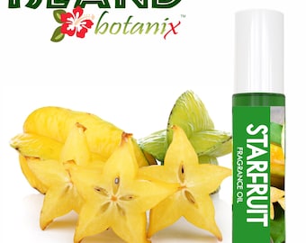 Starfruit Perfume Body Oil: Uplifting Tropical Fruity Scent, 10 mL Roll-On Fragrance