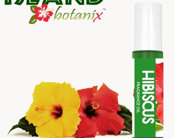 Aceite aromático de hibisco hawaiano en roll-on, 10 ml: aroma floral sutil para el trabajo y uso diario.