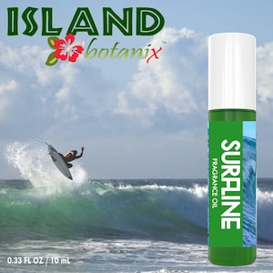 Surfline Perfume Body Oil for Men: Aquatic Masculine Scent, 10 mL Fragrance Roll-on