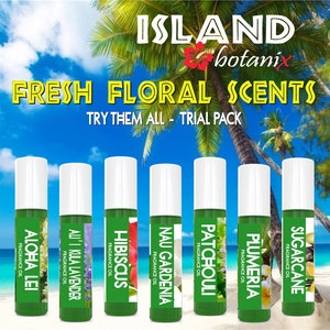 Fresh Floral Bouquet Perfume Oil Samplers: 7 Fragrance Trial Pack