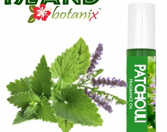 Patchouli Body Oil Roll-On 10 mL, Long-Lasting Herbal Perfume Oil for Everyday Wear