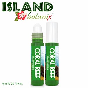 Coral Reef Perfume Oil: Fresh Ocean Scent for Men (0.33 oz / 10 mL) Roller