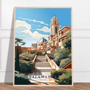 Salamanca Travel Print | Spain Travel Print Collection | Castile and León, Salamanca University, City Art, Renaissance Artistry,  Framed Art