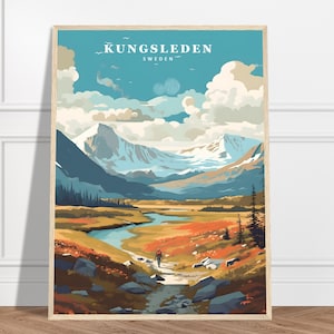 Kungsleden Travel Print | Sweden Travel Print Collection | Travel Art Poster, Gift Art, Countryside Prints, Nature Prints, Mountain Prints