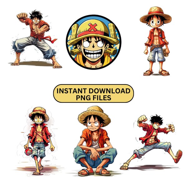 Pacote de arte de clipe Luffy - Arte de clipe de uma peça, clipe de anime Arte, anime, clip art, манга клл ар, прозрачный н к, мác