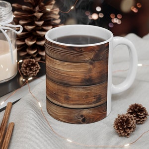 Rustic Old Wood Mug, Wood Coffee Mug, Rustic Wood Coffee Mug, Coffee Lovers, Tea Lovers, Wood Lovers, Cool Mug, Rustic Mug, Wooden Tea Mug