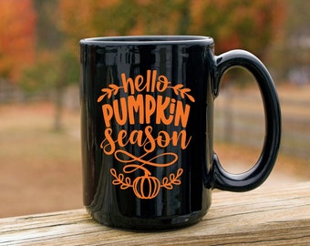 Hello Pumpkin Season Mug, Pumpkin Spice Everything, Pumpkin Season Mug, Halloween Mug, Thanksgiving Mug, Fall Coffee Mug, Pumpkin Coffee Mug