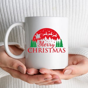 Merry Christmas Mug, Christmas Mug, Christmas Gift Mug, Merry Christmas Cup, Holiday Mug, Hot Cocoa Mug, Christmas Present, Christmas Cup