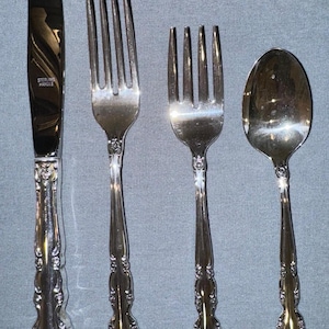 Posate in argento sterling Oneida Heirloom Grandeur, 8 posate, 32 pezzi