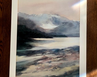 Vintage Nancy Taylor Stonington Print - Mountain Landscape II