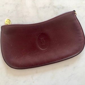 Vintage Cartier Pouch - Bordeaux Leather