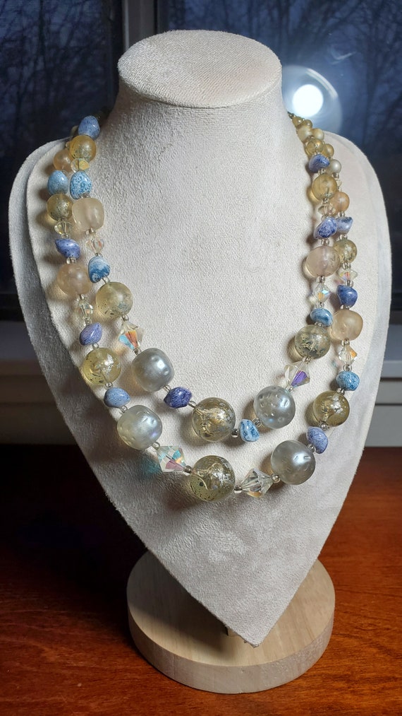Vintage Sodalite Beaded Necklace