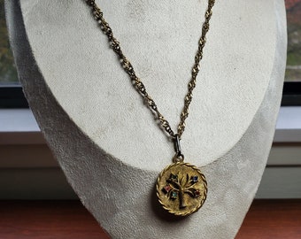 Vintage Tree of Life 1970s Necklace