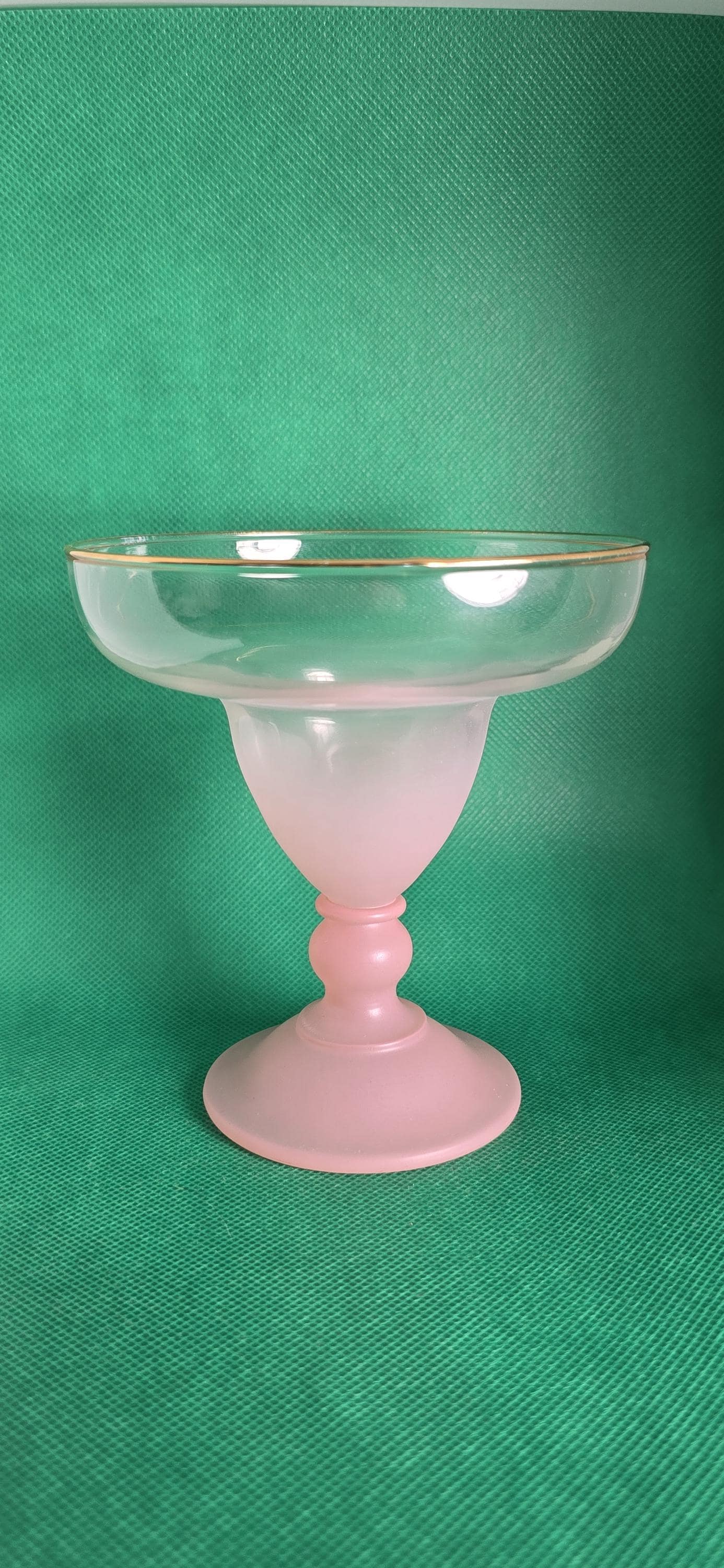 Blendo (1) Frosted Margarita Glass, 1960s Vintage