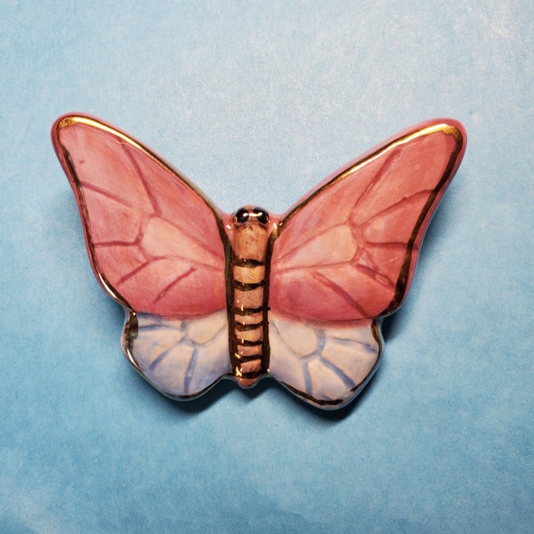 Spoontiques Ceramic Butterfly Brooch