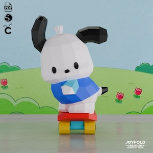 JoyFold Doll Papercraft 026/Vorlage PDF DXF SVG/Low Poly/Papercraft/3D-Kunst/Origami/Party/Wohndekoration