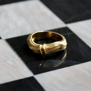 18K Cartier Bamboo Ring, Vintage
