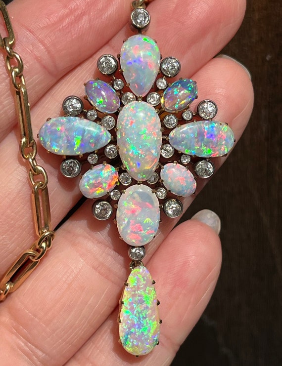 Reserved for DM / Payment Plan: Antique Opal & Dia