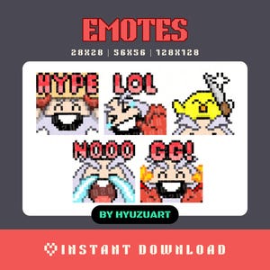 Brawl Stars Dynamike Set | Pixel Emotes | Twitch | Discord | YouTube | Streaming | Cute Emoji Pack