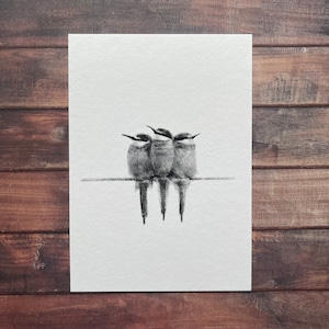 Mangeurs d'abeilles - Carte postale/Carte pour notes A6
