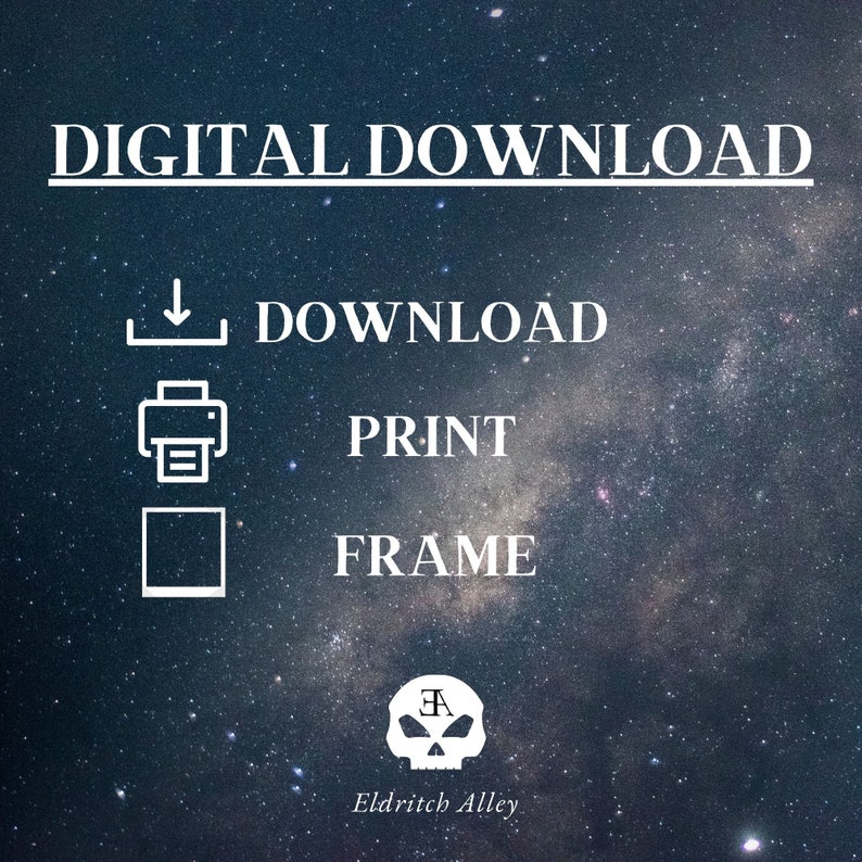 DIGITAL DOWNLOAD / Cthulhu Printable Poster / Lovecraftian Art - Etsy