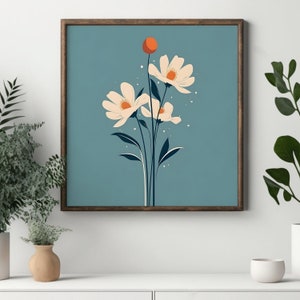 Modern floral print - Etsy Österreich