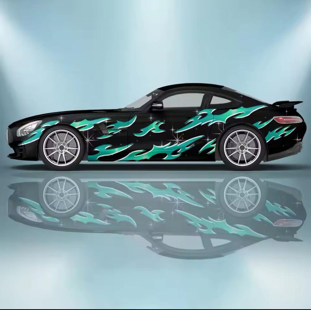 Large Custom Car Decal Set 60cm X 250cm High-quality, Easy-to-apply ...