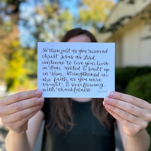 Handlettered 5x7 Print
