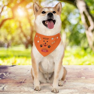 Dog Bandana Collar Pet Neckerchief Canine Scarf Puppy Accessory Dog Lover Bandana Colorful Bandana for Dogs with Adjustable Strap