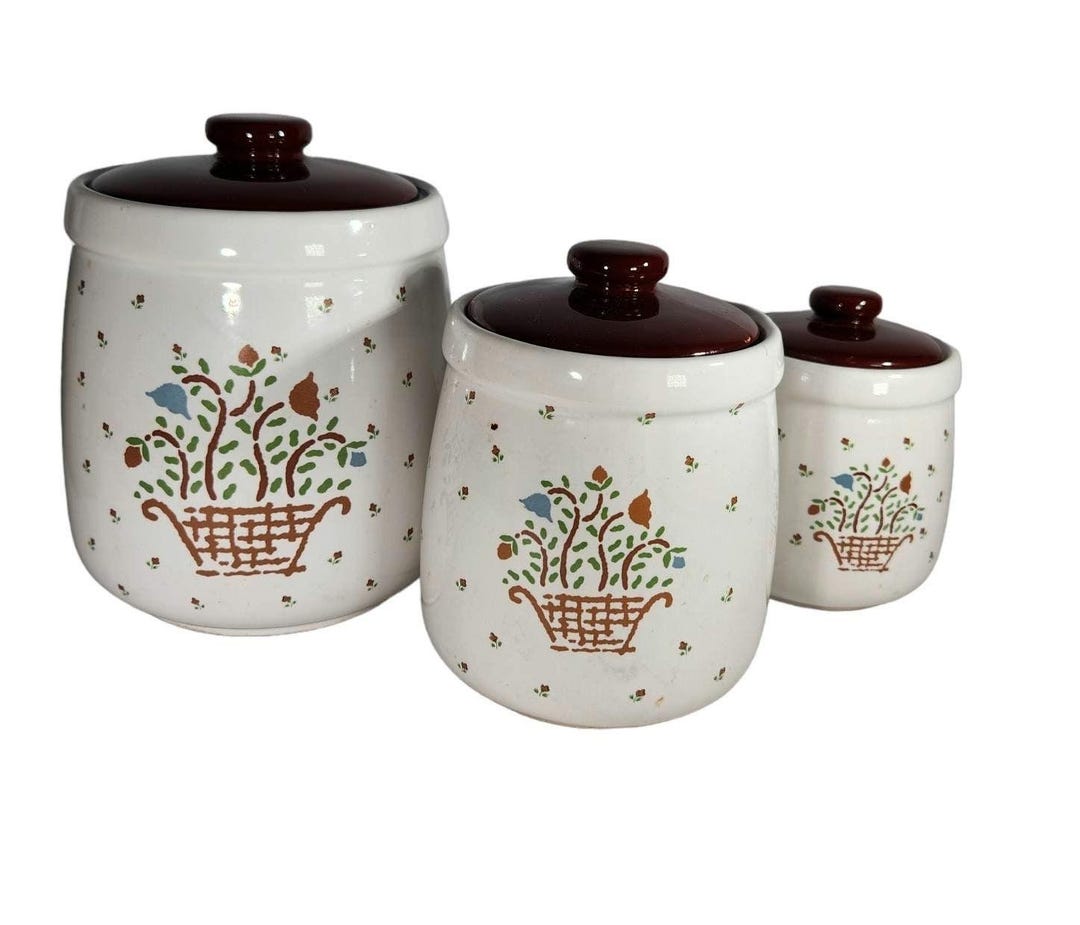 Country Storage Canisters - Yellow Flower Sheep Collection main image 1
