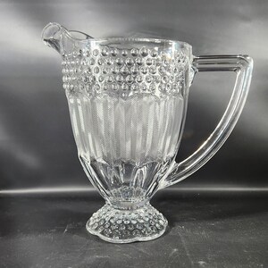 Gorham Clear Footed Emily&#39;s Attic Germany Crystal Pitcher