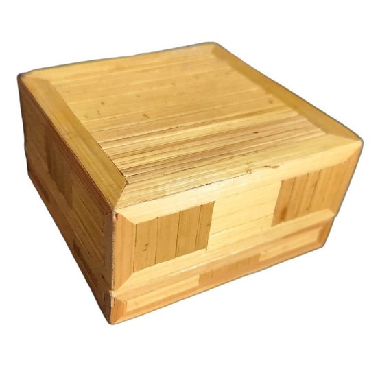 Butterfly Wood Trinket Jewelry Box - image 9