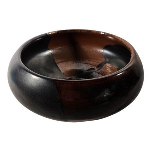 Drip Glaze Pottery Swirl Bowl Planter